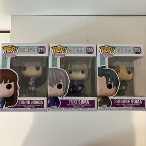 READ DESC! Fruits Basket Funko Pop Set - Tohru, Yuki, Shigure